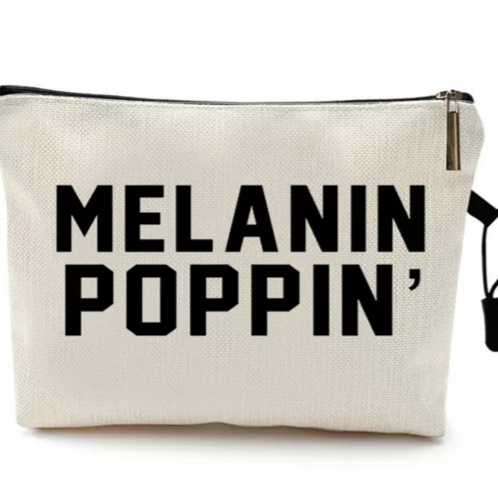 Melanin Poppin' Make Up Bag